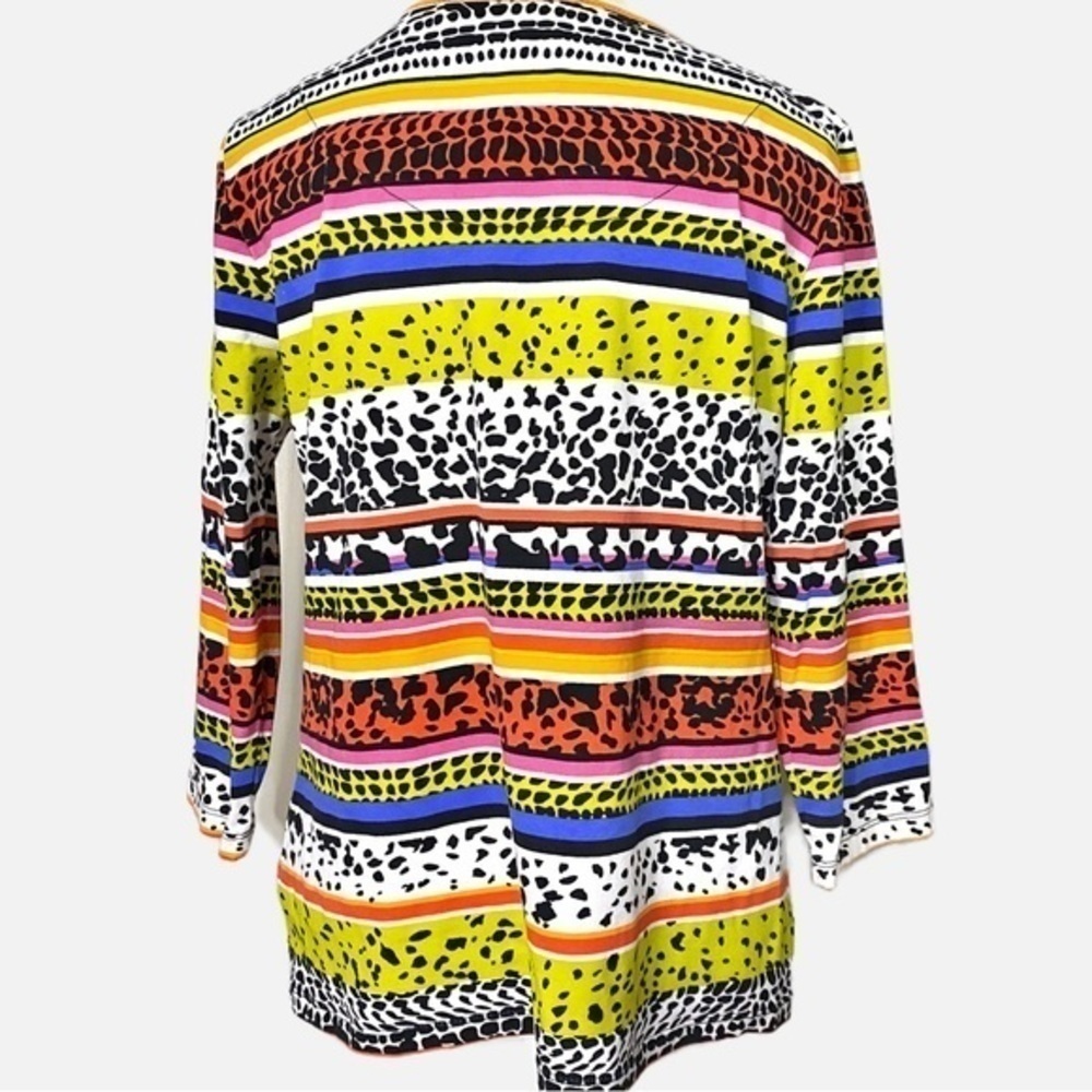 Ruby RD. FAVORITES S. BRIGHT COLORFUL 3/4 SLEEVE TOP - Picture 2 of 6